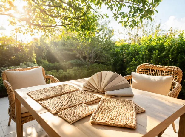 Outdoor furniture review area