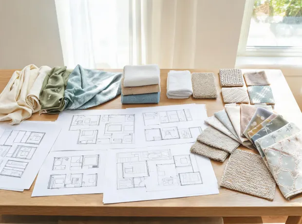 Textile sample planning table