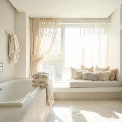 Bath linens and soft furnishing set