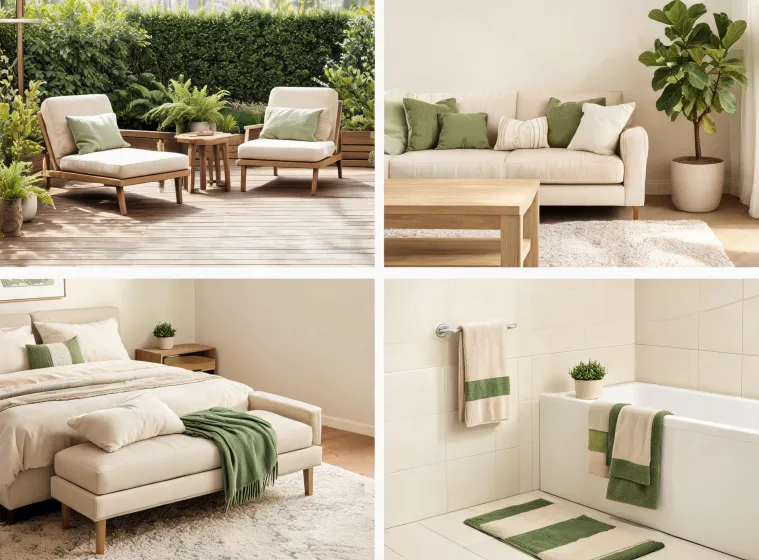Home and patio use case illustration scene
